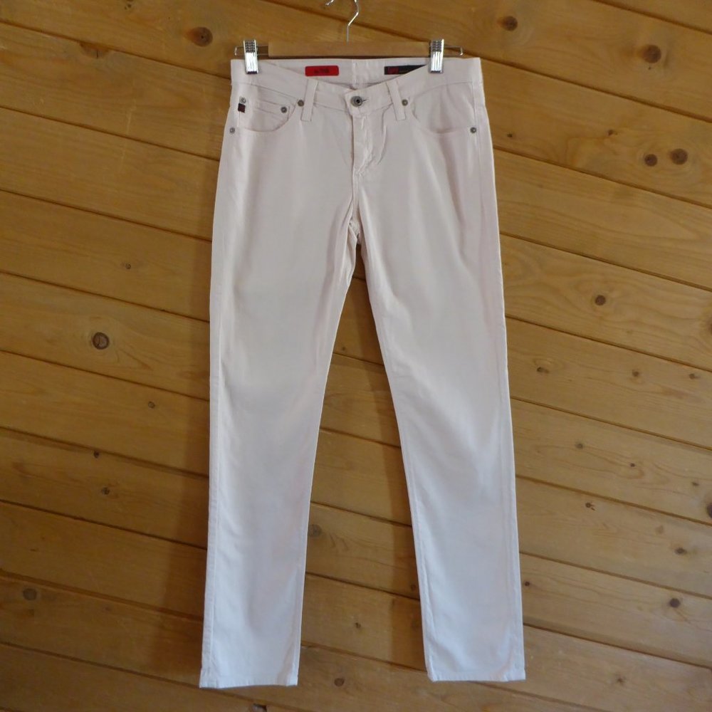 Ag Adriano Goldschmied The Stilt Cigarette Leg 28R Dusty Pink Slim Skinny Jeans